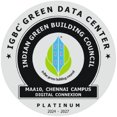IGBC Platinum rating badge - Digital Connexion Chennai Campus MAA10